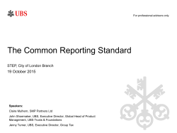 The Common Reporting Standard