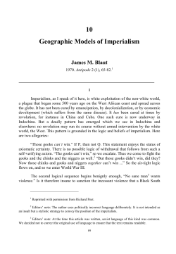 10 Geographic Models of Imperialism