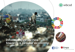 Informal approaches towards a circular economy