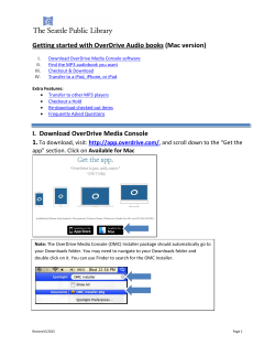 Getting started with audiobooks MAC