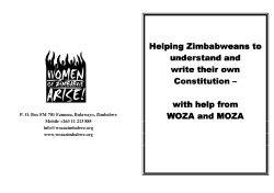 Helping Zimbabweans to understand and write their own Constitution