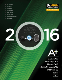 PREMIUM PRODUCTS CATALOG - The Andersons Plant Nutrient
