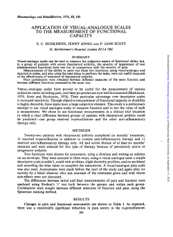application of visual-analogue scales to the
