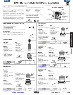 HARTING Heavy Duty Han® Power Connectors
