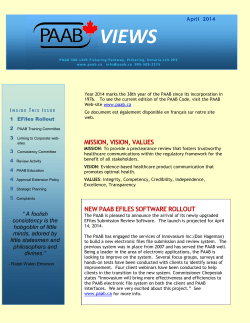 PAAB Views April 2014