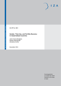 Gender, Time-Use, and Fertility Recovery in Industrialized