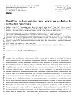 Quantifying methane emissions from natural gas production in