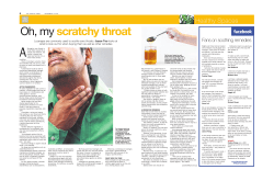 Oh, my scratchy throat