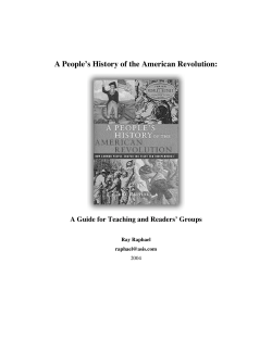 A People`s History of the American Revolution
