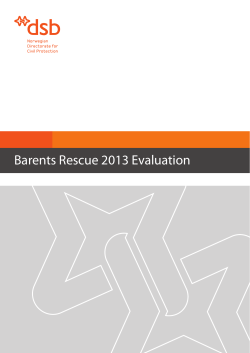 Barents Rescue 2013 Evaluation