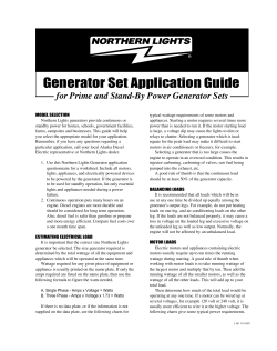 generator_applicatio.. - Northern Lights Marine Generators