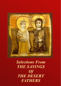 Selections From THE SAYINGS Of THE DESERT FATHERS