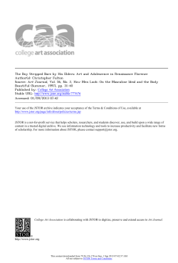 The Boy Stripped Bare by His Elders: Art and