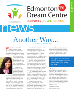 EDC News June 2014 - Edmonton Dream Centre