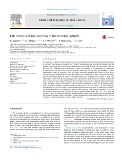 Late veneer and late accretion to the terrestrial planets