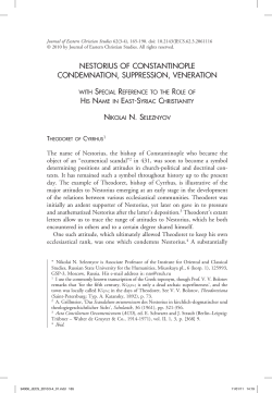 nestorius of constantinople condemnation, suppression, veneration