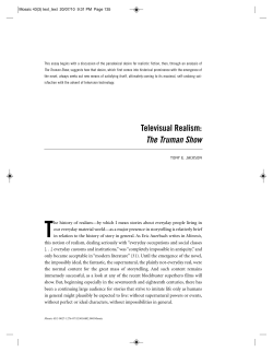 Televisual Realism: The Truman Show