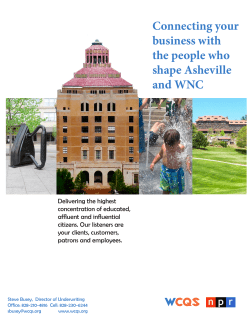 Connecting your business with the people who shape Asheville and