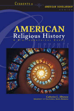 American Religious History: a bibliographic essay