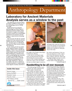 2006-2007 Newsletter - College of Social and Behavioral Sciences
