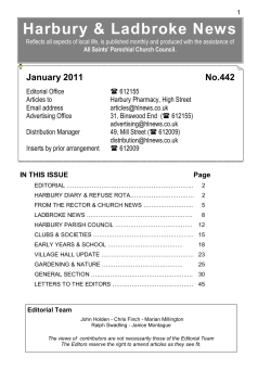 January - Harbury and Ladbroke News