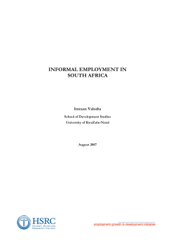 Informal Employment in South Africa