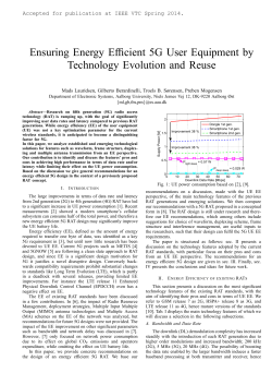 Ensuring Energy Efficient 5G User Equipment by