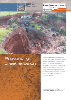 Preventing creek erosion - Australian Wool Innovation