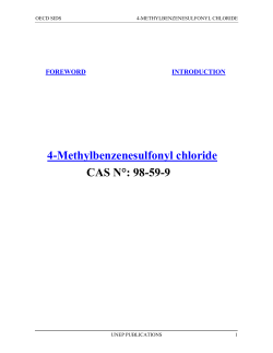 4-Methylbenzenesulfonyl chloride CAS N°: 98-59-9