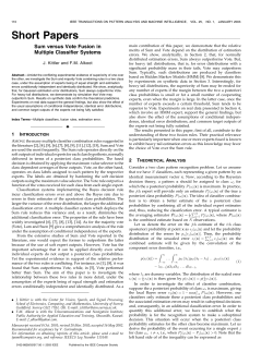 Sum versus vote fusion in multiple classifier systems