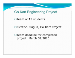 Go-Kart Engineering Project PowerPoint Presentation