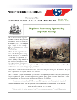 Mayflower Anniversary Approaching Important Message
