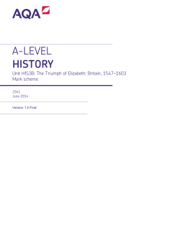 A-level History Mark scheme HIS3B