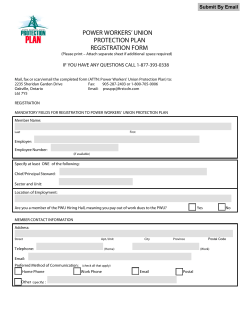 registration form. - Power Workers` Union