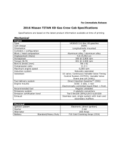 2016 Nissan TITAN XD Specs Gas REV 4-25-16