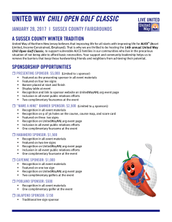 united way chili open golf classic - United Way of Northern New Jersey