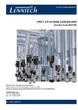 Grundfos CRI 3-7 pump : CRI3-7 A-P-I-E