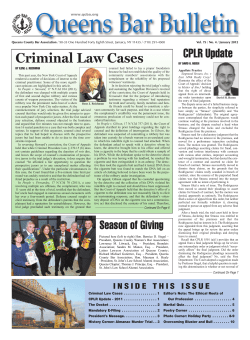 Criminal Law Cases - Queens County Bar Association