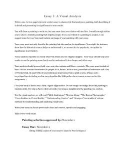 Essay 3: A Visual Analysis