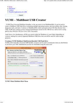 YUMI &ndash; Multiboot USB Creator