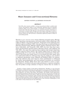 Share Issuance and Cross-sectional Returns