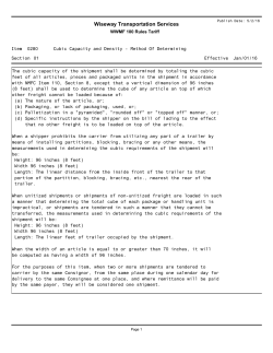 cubic capacity and density - method of determining - 0280