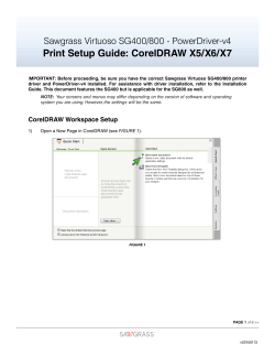 Print Setup Guide: CorelDRAW X5/X6/X7