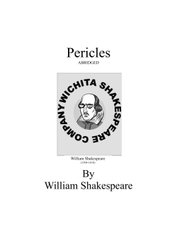 Pericles - Wichita Shakespeare Company