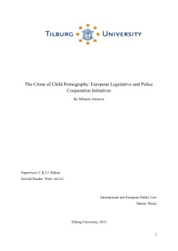 The Crime of Child Pornography: European