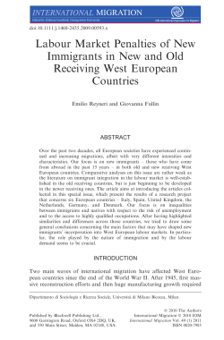 Labour Market Penalties of New Immigrants in New and Old