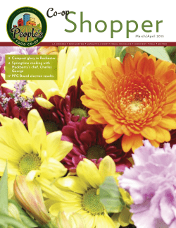 March &ndash; April 2015 Newsletter - People`s Food Co-op