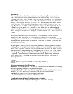 Introduction This paper describes and evaluates a tool for