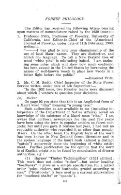 FOREST PHILOLOGY. 1 The Editor has received the following