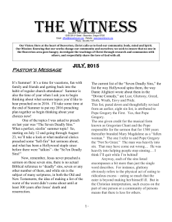 July 2015 - Beaverton First United Methodist Church